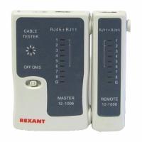 Тестер кабеля LAN RJ-45+RJ-11 Rexant 12-1006