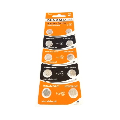 Батарейка Minamoto AG2/LR726/397, 1.5В, упаковка 10шт